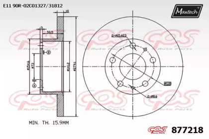 Тормозной диск MAXTECH 877218.0000