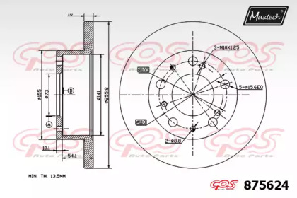 Тормозной диск MAXTECH 875624.0000