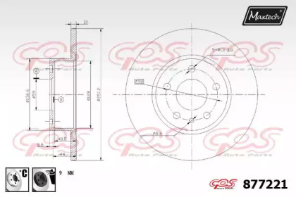 Тормозной диск MAXTECH 877221.6060