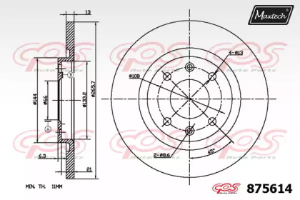 Тормозной диск MAXTECH 875614.0000