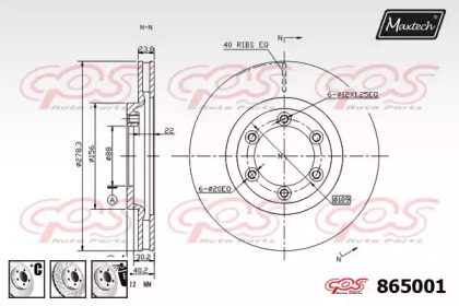 Тормозной диск MAXTECH 865001.6880