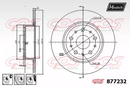 Тормозной диск MAXTECH 877232.6880