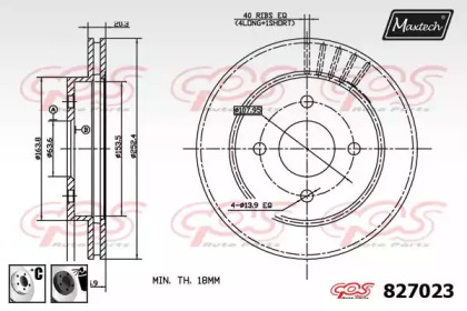 Тормозной диск MAXTECH 827023.6060