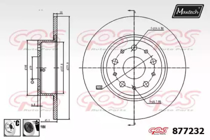 Тормозной диск MAXTECH 877232.6060