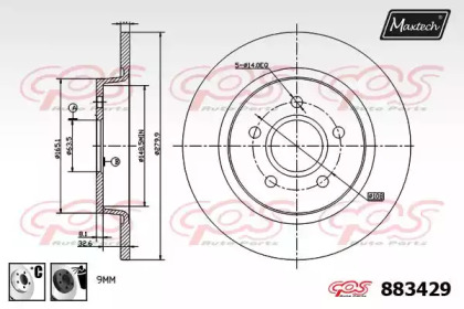 Тормозной диск MAXTECH 883429.6060