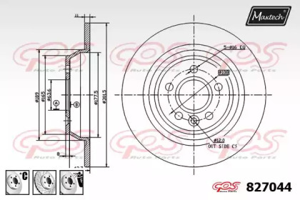 Тормозной диск MAXTECH 827044.6880