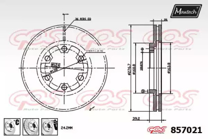 Тормозной диск MAXTECH 857021.6880