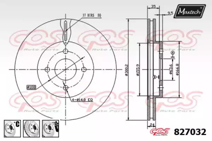 Тормозной диск MAXTECH 827032.6880