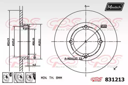 Тормозной диск MAXTECH 831213.6880