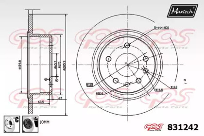 Тормозной диск MAXTECH 831242.6060