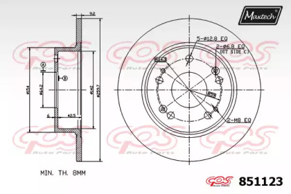 Тормозной диск MAXTECH 851123.0000