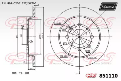 Тормозной диск MAXTECH 851110.0000