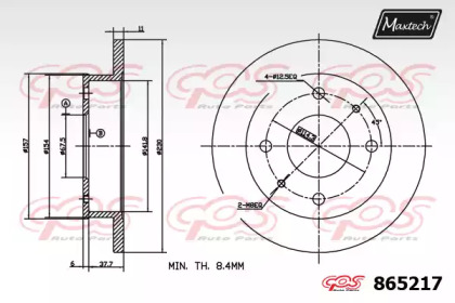 Тормозной диск MAXTECH 865217.0000