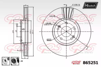 Тормозной диск MAXTECH 865251.6060