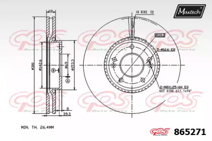 Тормозной диск MAXTECH 865271.0000