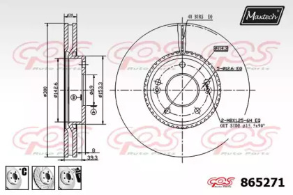 Тормозной диск MAXTECH 865271.6980