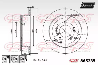 Тормозной диск MAXTECH 865235.6880