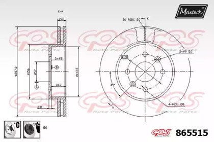 Тормозной диск MAXTECH 865515.6060