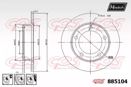 Тормозной диск MAXTECH 885104.6880