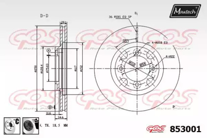 Тормозной диск MAXTECH 853001.6060