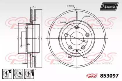 Тормозной диск MAXTECH 853097.6980