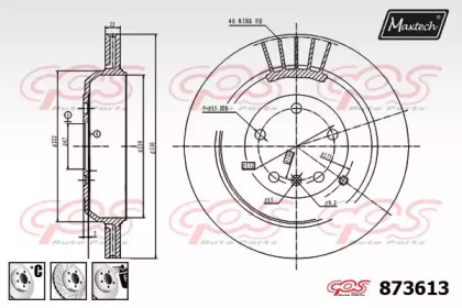 Тормозной диск MAXTECH 873613.6880