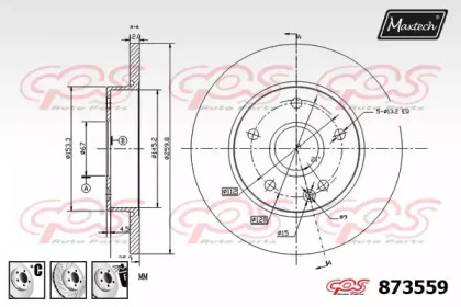 Тормозной диск MAXTECH 873559.6880