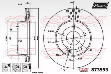 Тормозной диск MAXTECH 873593.6880