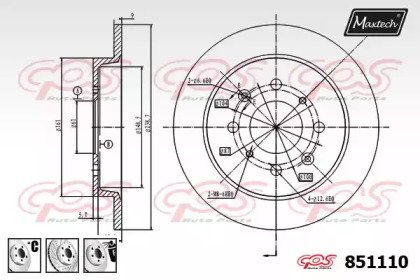 Тормозной диск MAXTECH 851110.6880