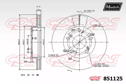 Тормозной диск MAXTECH 851125.0000