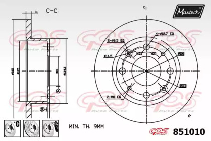 Тормозной диск MAXTECH 851010.6880