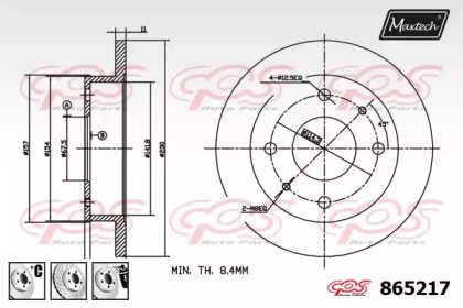 Тормозной диск MAXTECH 865217.6980