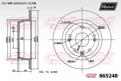 Тормозной диск MAXTECH 865248.0000