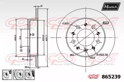 Тормозной диск MAXTECH 865239.6880