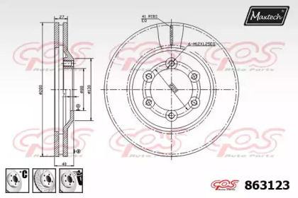 Тормозной диск MAXTECH 863123.6880