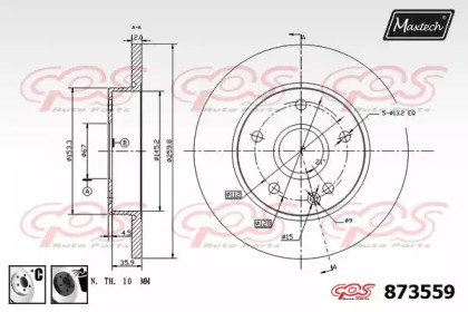 Тормозной диск MAXTECH 873559.6060