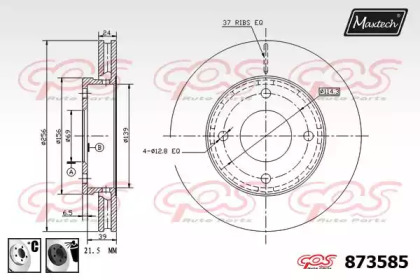 Тормозной диск MAXTECH 873585.6060