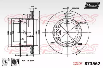 Тормозной диск MAXTECH 873562.6060