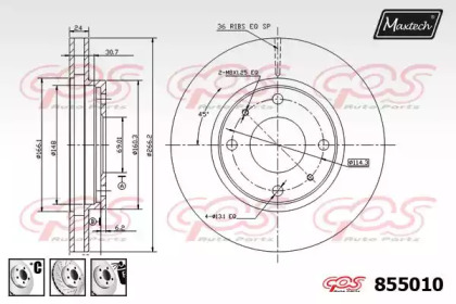 Тормозной диск MAXTECH 855010.6880