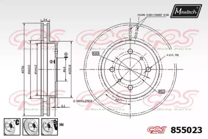 Тормозной диск MAXTECH 855023.6880