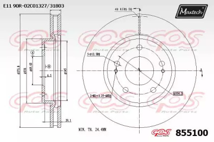 Тормозной диск MAXTECH 855100.0000