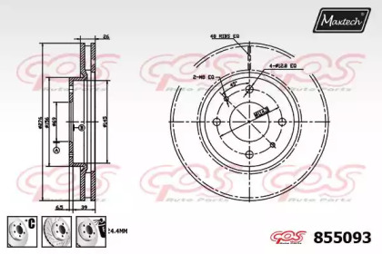 Тормозной диск MAXTECH 855093.6880