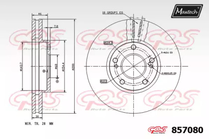 Тормозной диск MAXTECH 857080.0000