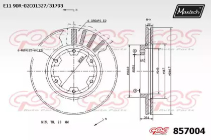 Тормозной диск MAXTECH 857004.0000