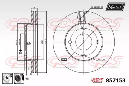 Тормозной диск MAXTECH 857153.6060