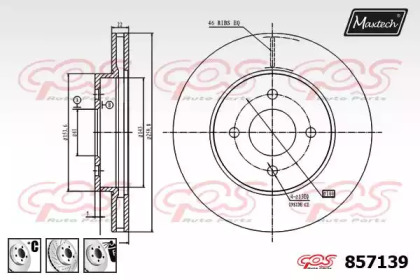 Тормозной диск MAXTECH 857139.6880