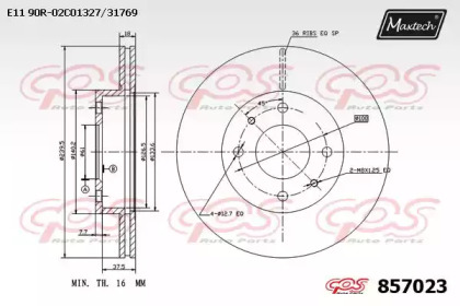 Тормозной диск MAXTECH 857023.0000