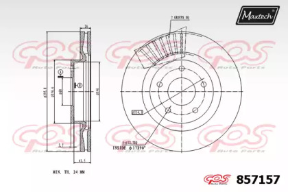 Тормозной диск MAXTECH 857157.0000