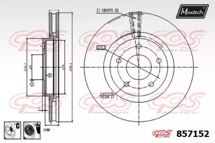 Тормозной диск MAXTECH 857152.6060