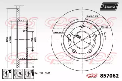 Тормозной диск MAXTECH 857062.6880